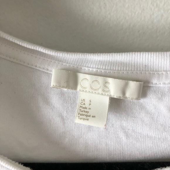 COS White Blouse with Flutter Sleeves - Picture 3 of 5